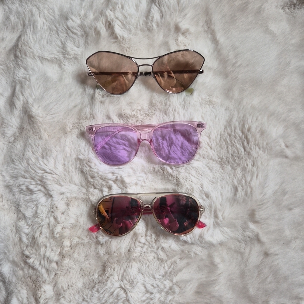 Womens Sunglasses Bundle Lot 3 Pairs Sunbelt Aviators Summer Spring Festival ✨️